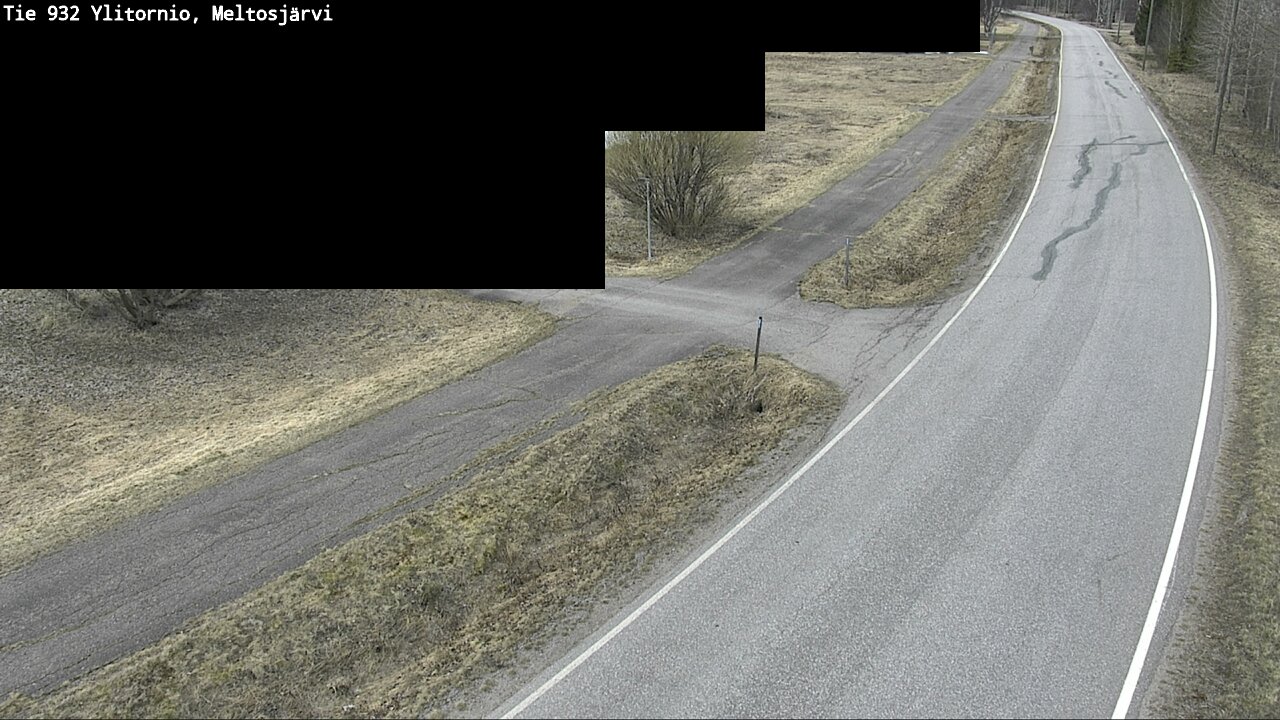 Weather Camera Image Väg 932 Övertorneå, Meltosjä, Ylitornio, Lappi
