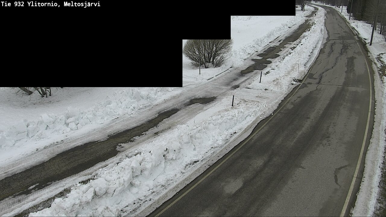 Weather Camera Image Road 932 Ylitornio, Meltosjärv, Ylitornio, Lappi