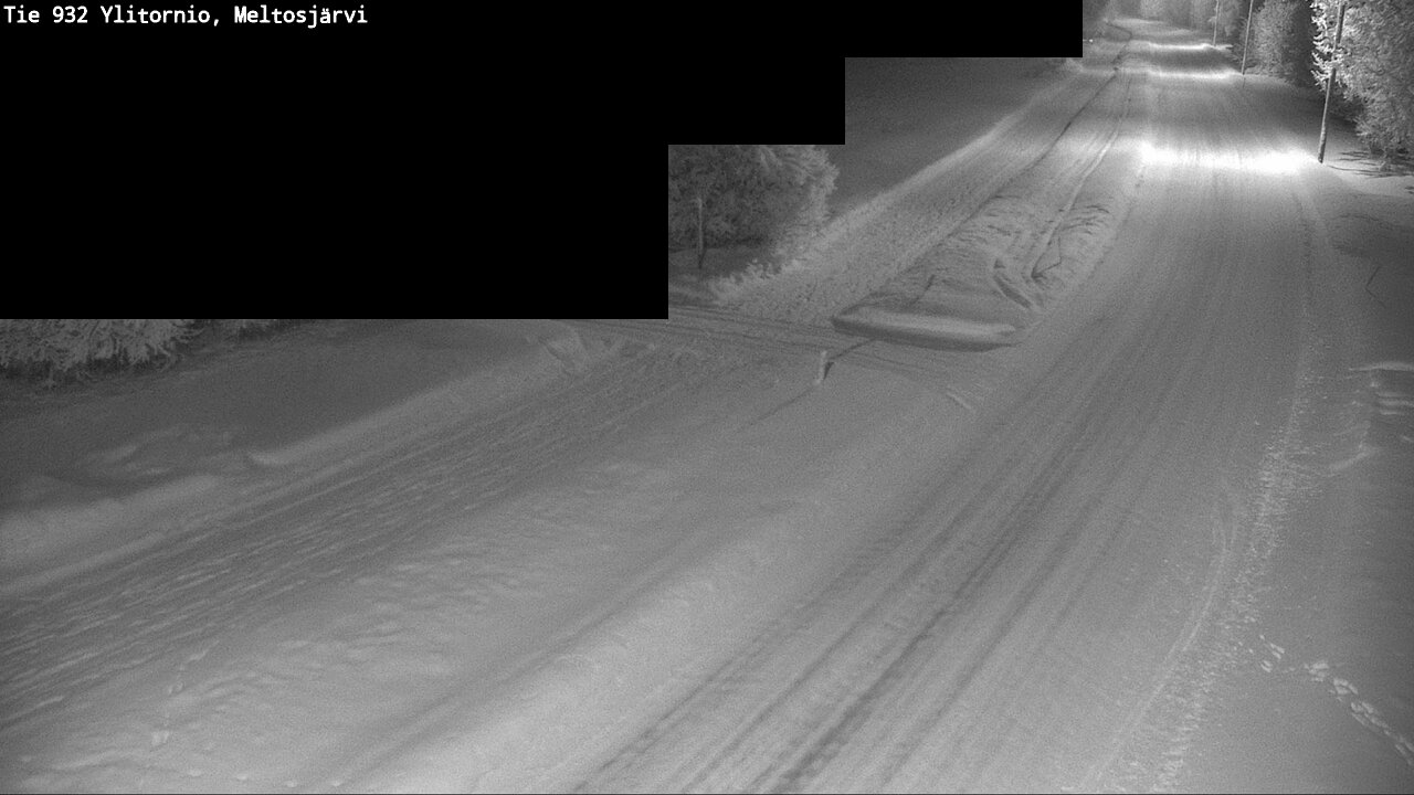 Weather Camera Image Road 932 Ylitornio, Meltosjärv, Ylitornio, Lappi