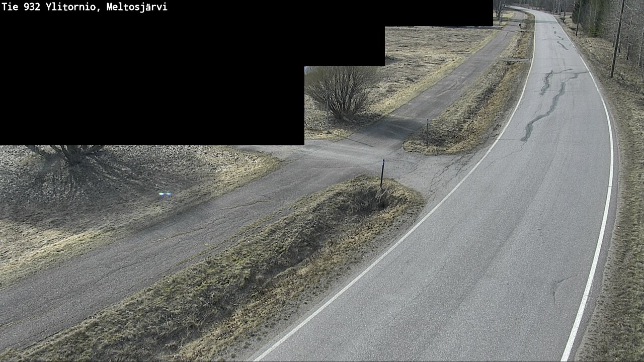 Weather Camera Image Väg 932 Övertorneå, Meltosjä, Ylitornio, Lappi