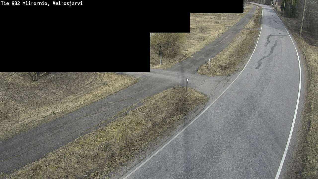 Weather Camera Image Väg 932 Övertorneå, Meltosjä, Ylitornio, Lappi