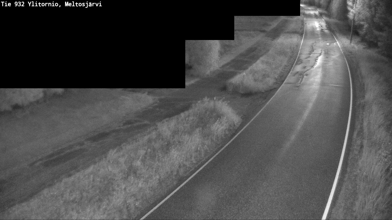 Weather Camera Image Road 932 Ylitornio, Meltosjärv, Ylitornio, Lappi