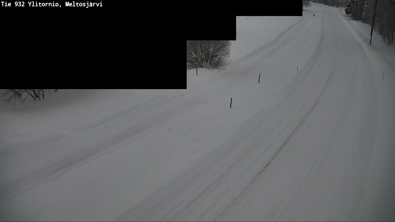 Weather Camera Image Road 932 Ylitornio, Meltosjärv, Ylitornio, Lappi