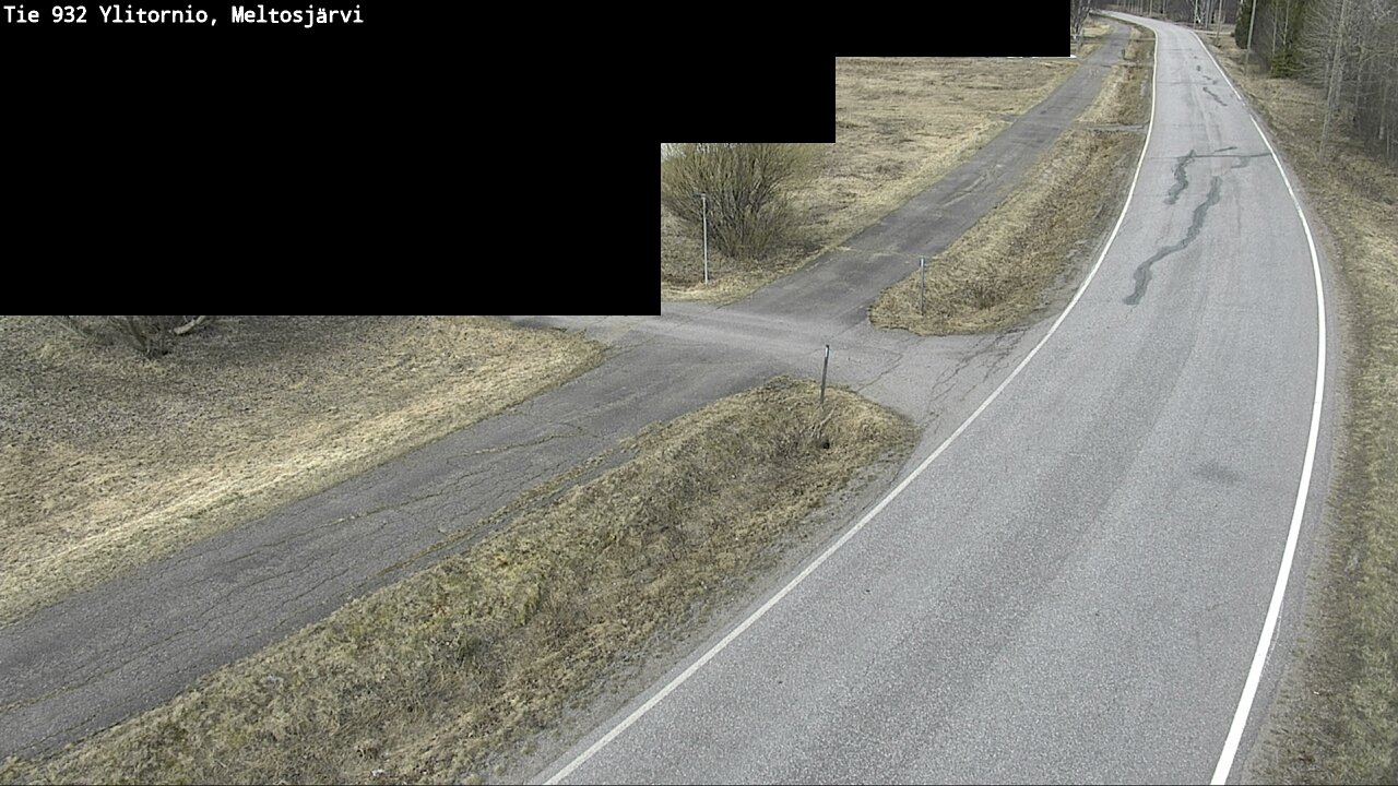 Weather Camera Image Väg 932 Övertorneå, Meltosjä, Ylitornio, Lappi