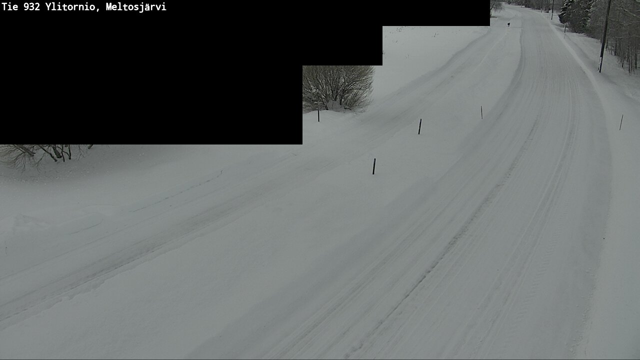 Weather Camera Image Road 932 Ylitornio, Meltosjärv, Ylitornio, Lappi