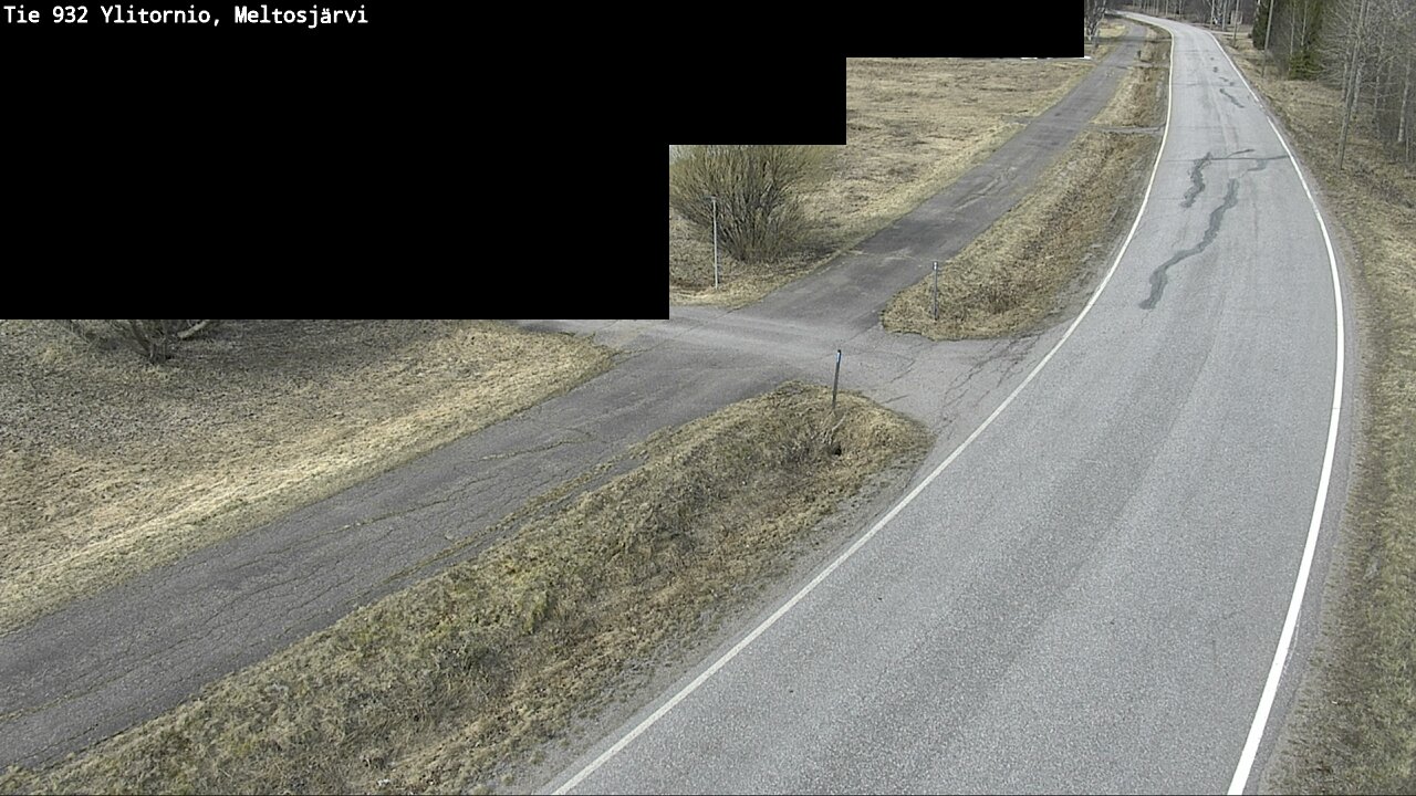 Weather Camera Image Väg 932 Övertorneå, Meltosjä, Ylitornio, Lappi