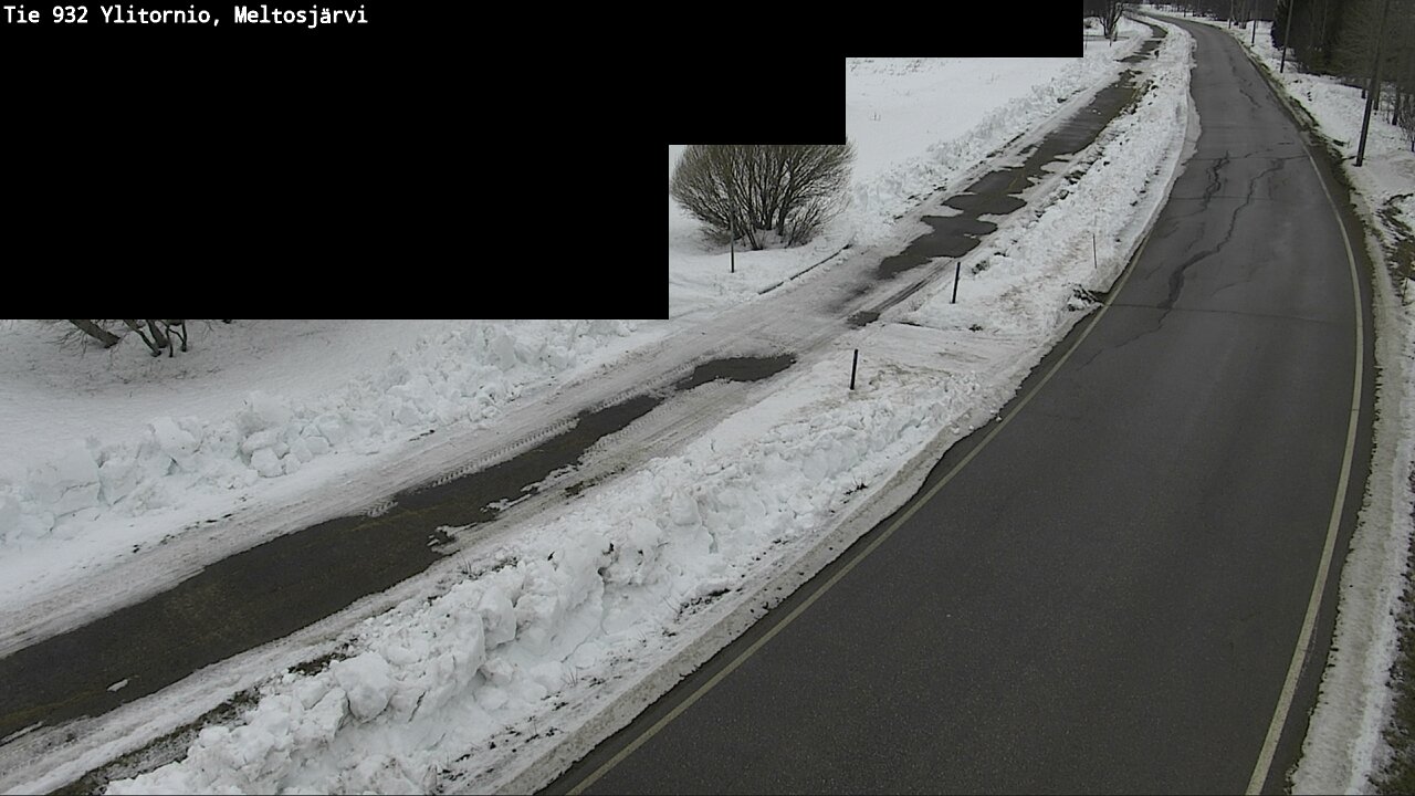 Weather Camera Image Väg 932 Övertorneå, Meltosjä, Ylitornio, Lappi