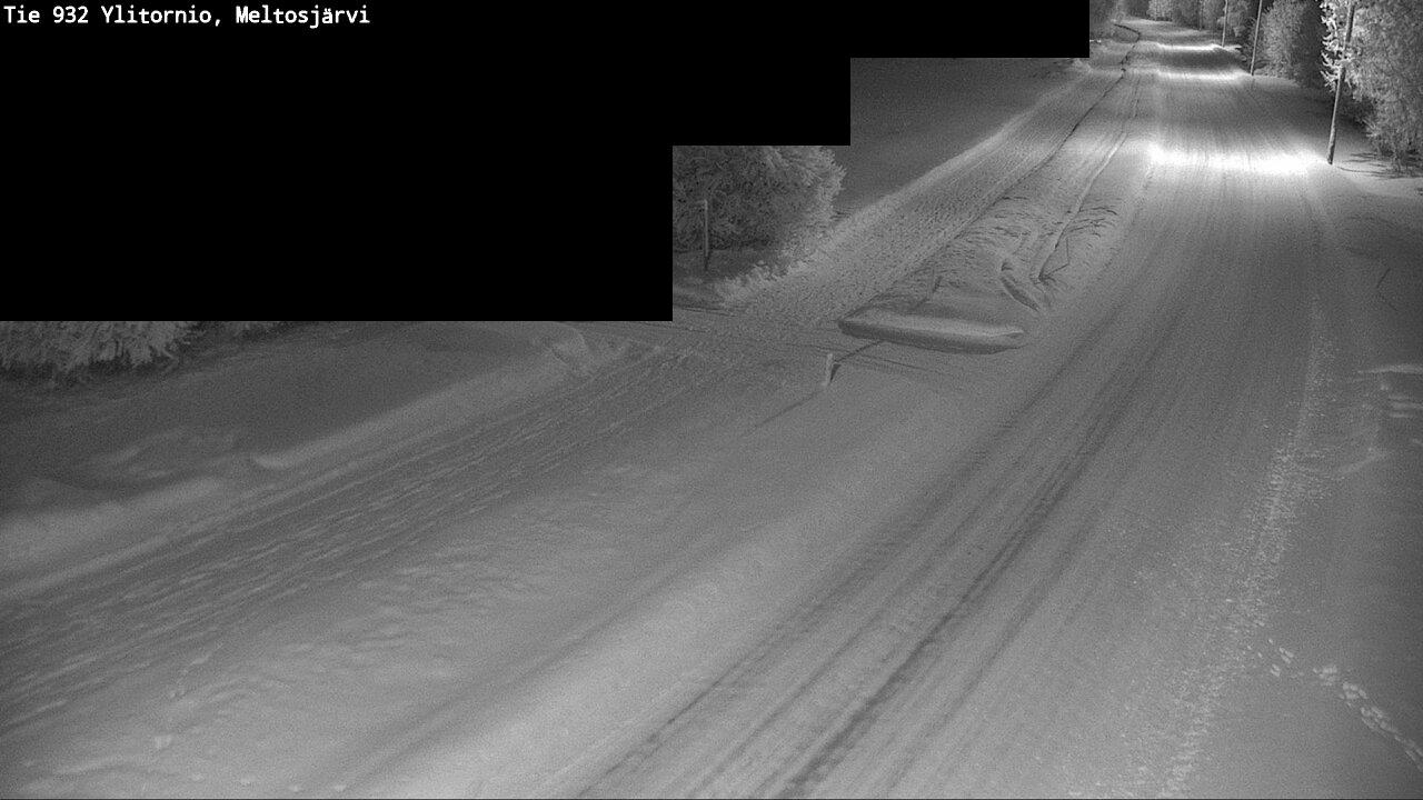 Weather Camera Image Road 932 Ylitornio, Meltosjärv, Ylitornio, Lappi