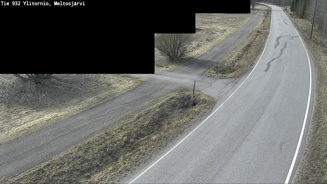 Weather Camera Image Väg 932 Övertorneå, Meltosjä, Ylitornio, Lappi