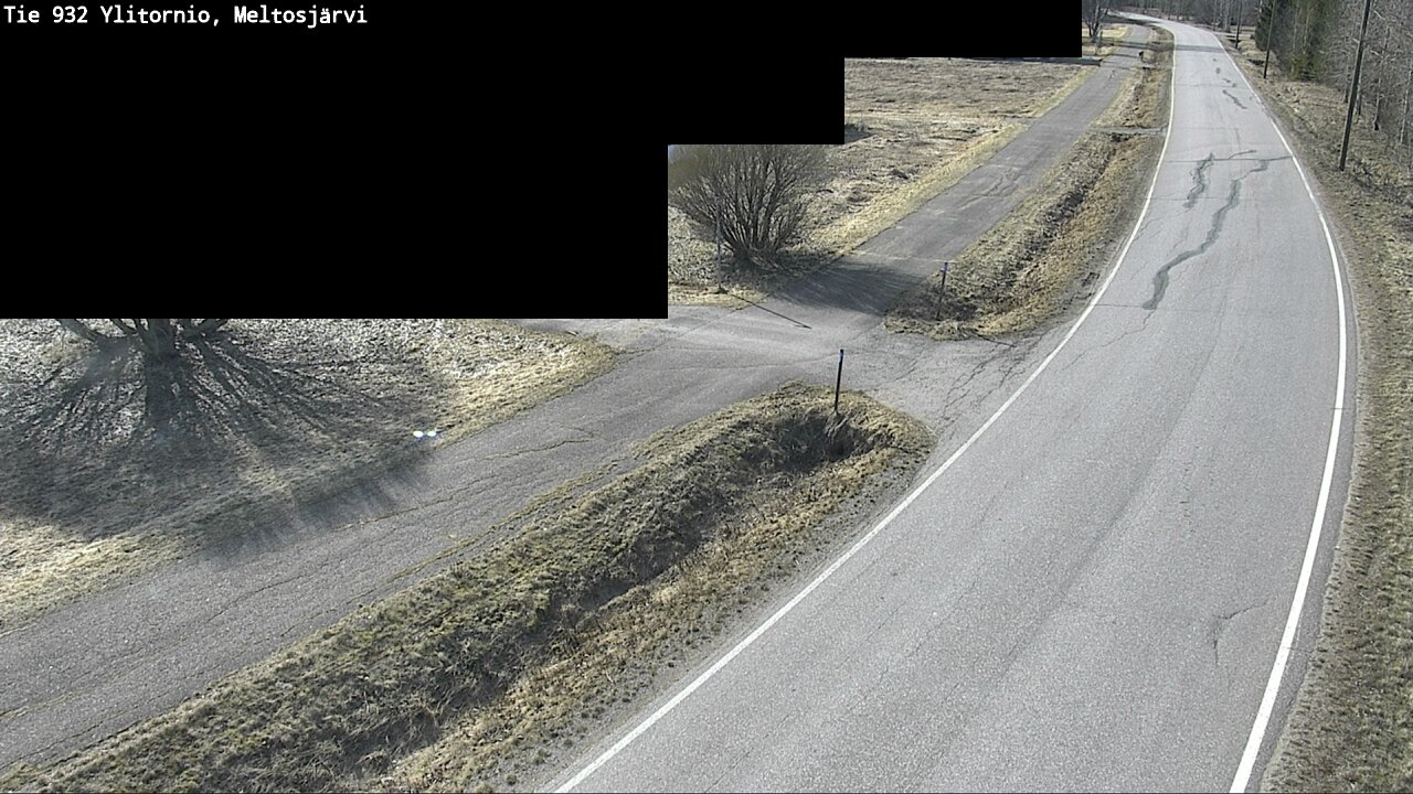 Weather Camera Image Väg 932 Övertorneå, Meltosjä, Ylitornio, Lappi