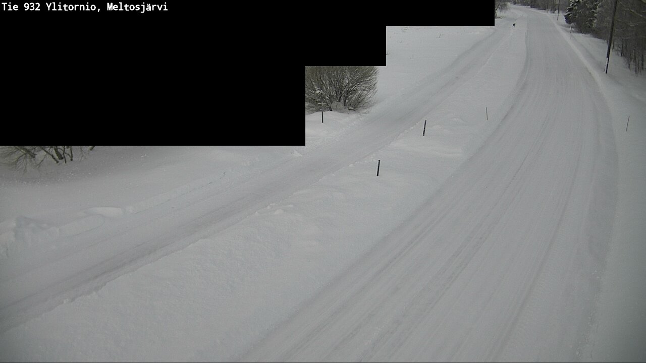Weather Camera Image Road 932 Ylitornio, Meltosjärv, Ylitornio, Lappi