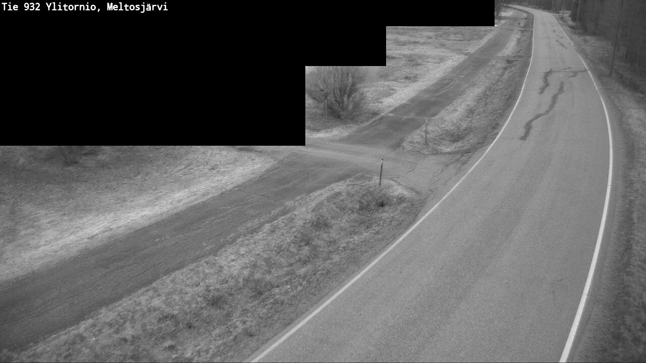 Weather Camera Image Väg 932 Övertorneå, Meltosjä, Ylitornio, Lappi