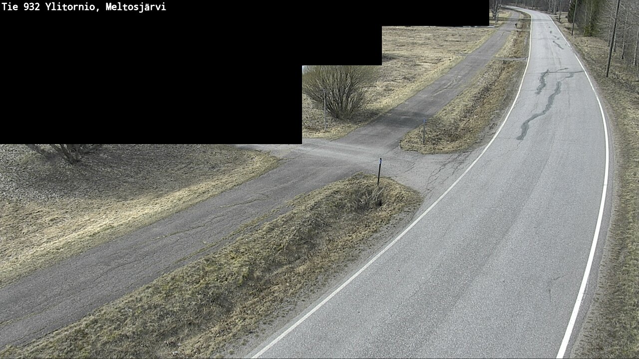 Weather Camera Image Väg 932 Övertorneå, Meltosjä, Ylitornio, Lappi