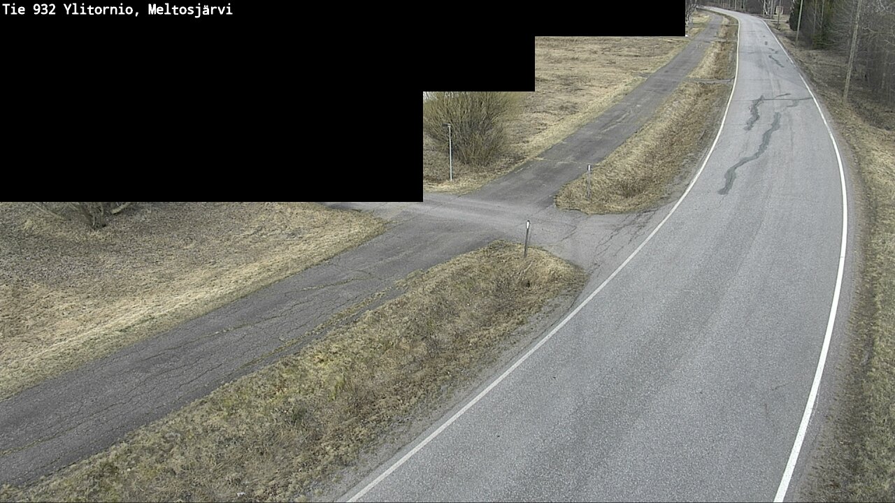 Weather Camera Image Väg 932 Övertorneå, Meltosjä, Ylitornio, Lappi