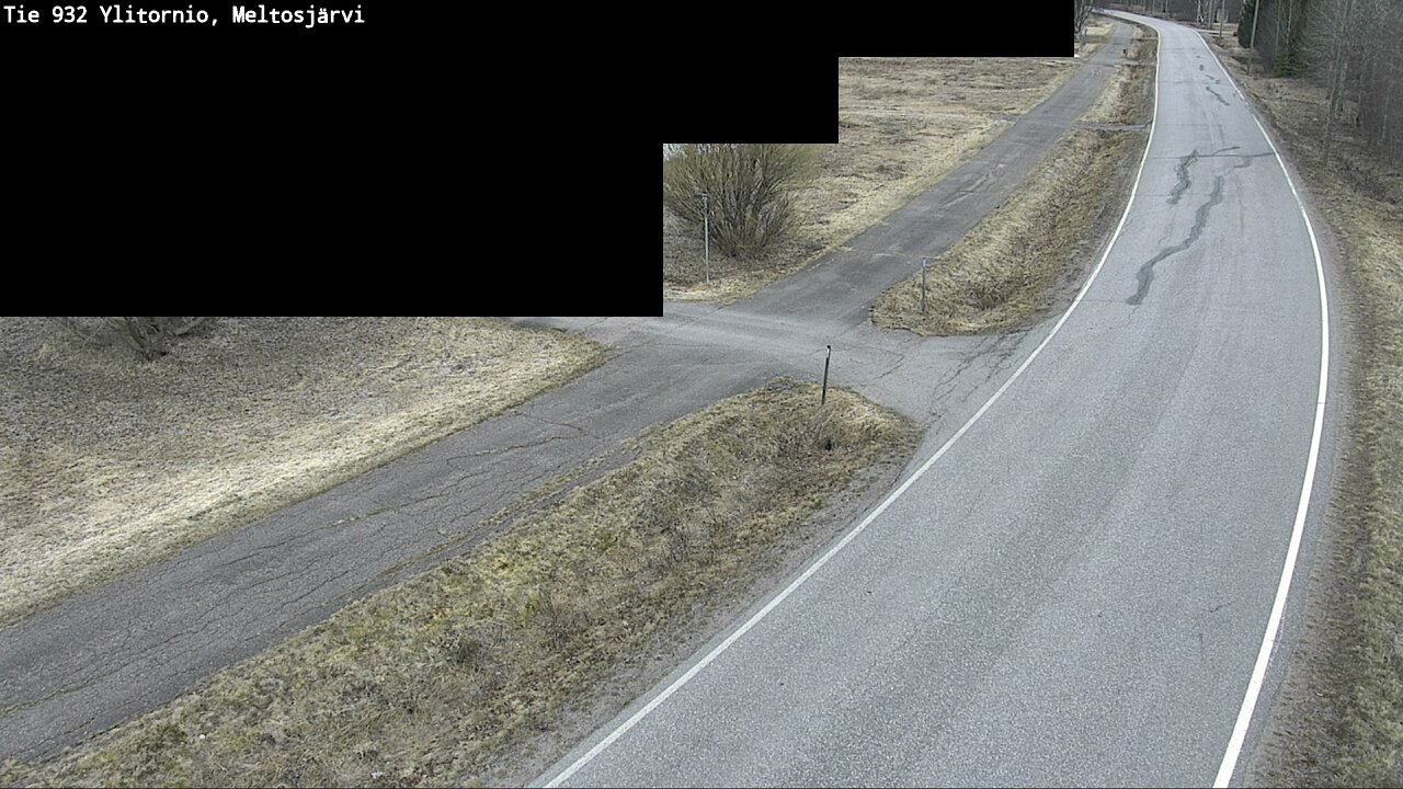 Weather Camera Image Väg 932 Övertorneå, Meltosjä, Ylitornio, Lappi