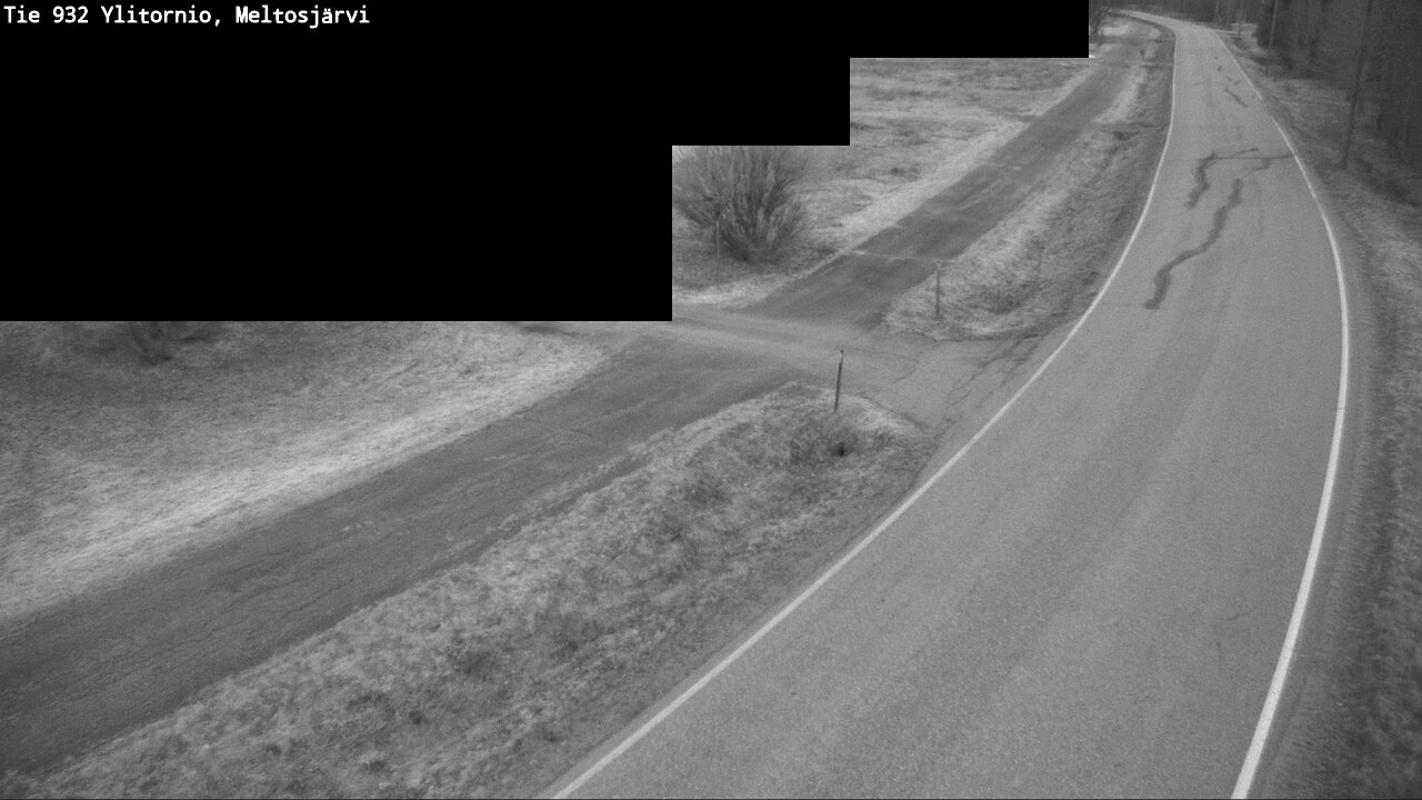 Weather Camera Image Väg 932 Övertorneå, Meltosjä, Ylitornio, Lappi