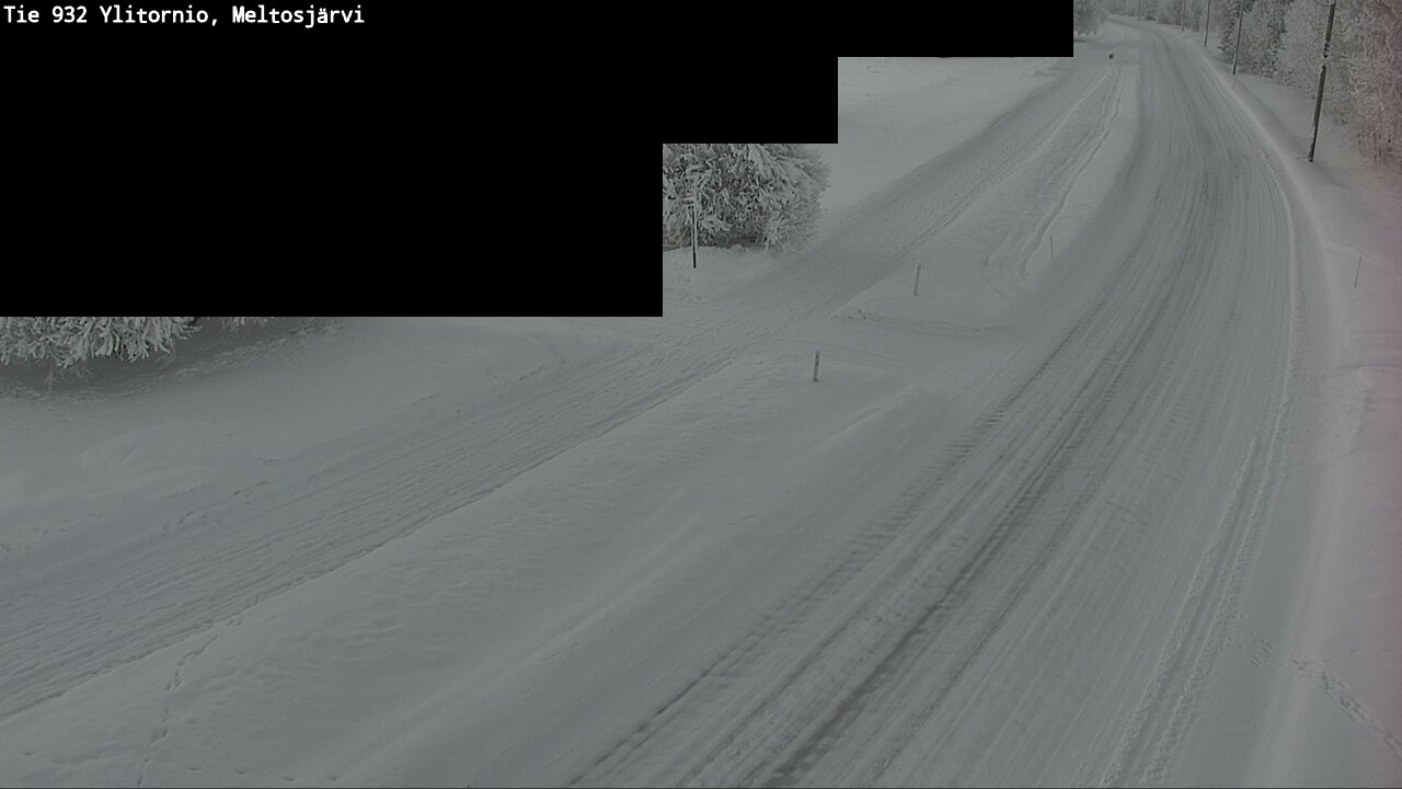 Weather Camera Image Road 932 Ylitornio, Meltosjärv, Ylitornio, Lappi