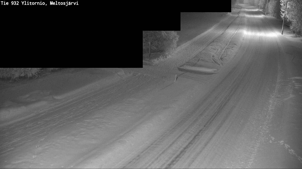 Weather Camera Image Road 932 Ylitornio, Meltosjärv, Ylitornio, Lappi