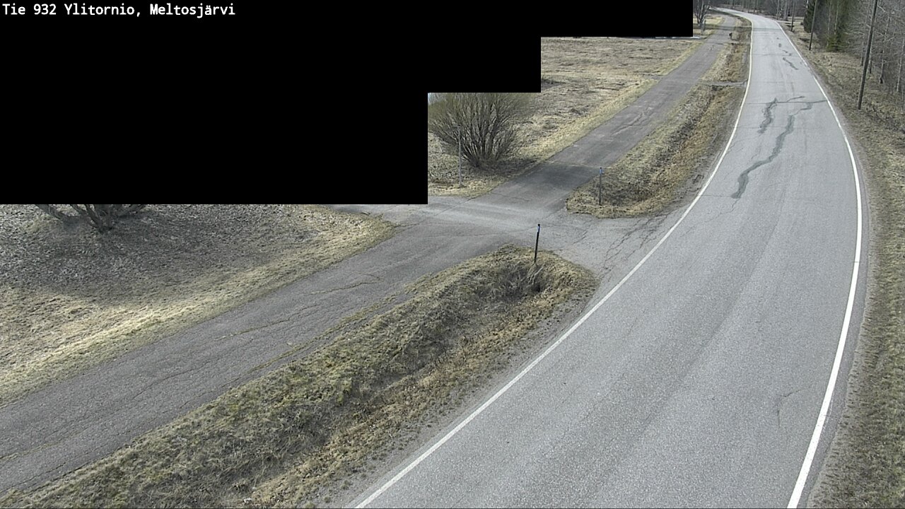 Weather Camera Image Väg 932 Övertorneå, Meltosjä, Ylitornio, Lappi