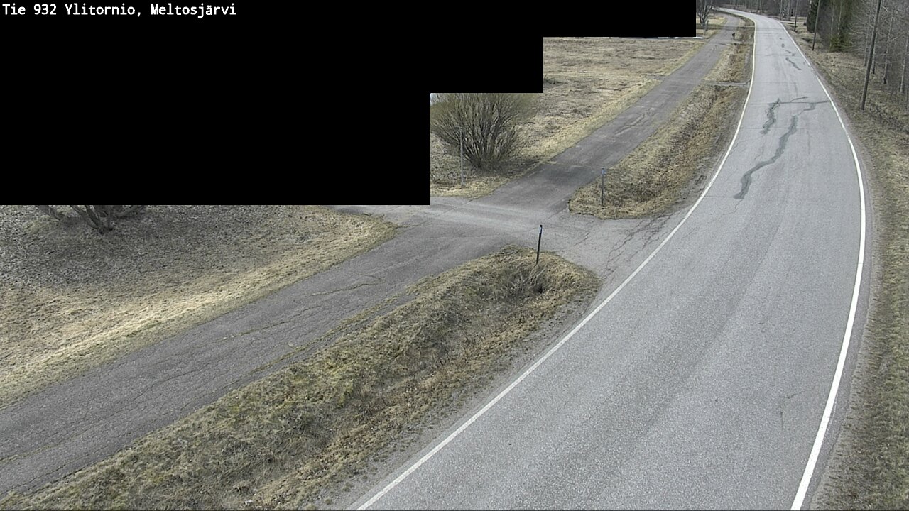 Weather Camera Image Väg 932 Övertorneå, Meltosjä, Ylitornio, Lappi
