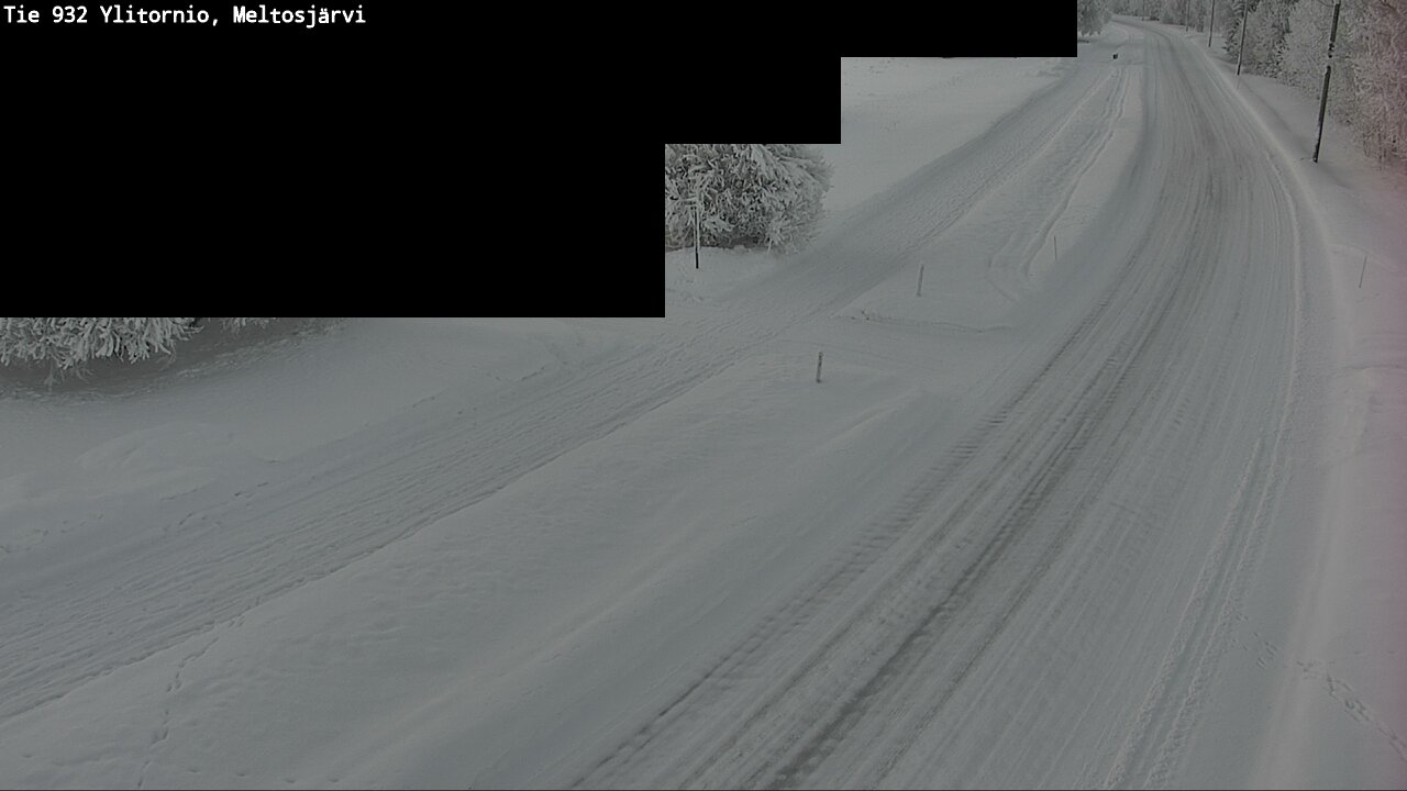 Weather Camera Image Road 932 Ylitornio, Meltosjärv, Ylitornio, Lappi