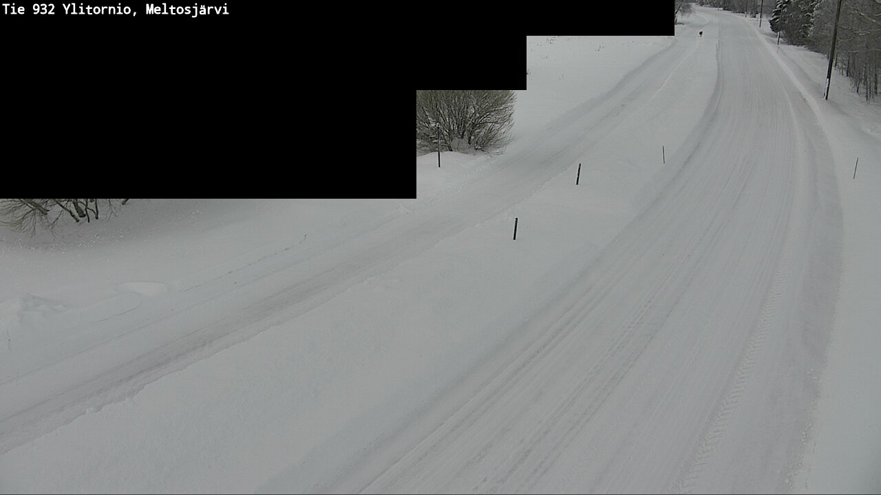 Weather Camera Image Road 932 Ylitornio, Meltosjärv, Ylitornio, Lappi