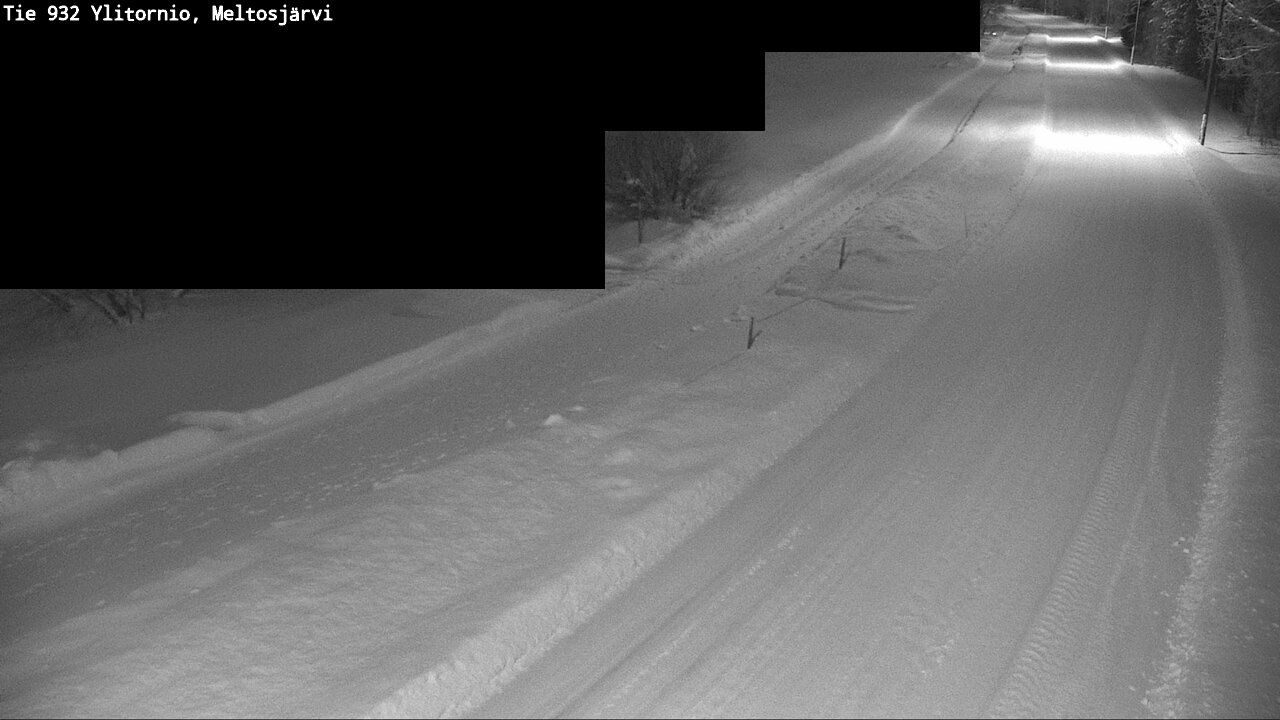 Weather Camera Image Road 932 Ylitornio, Meltosjärv, Ylitornio, Lappi