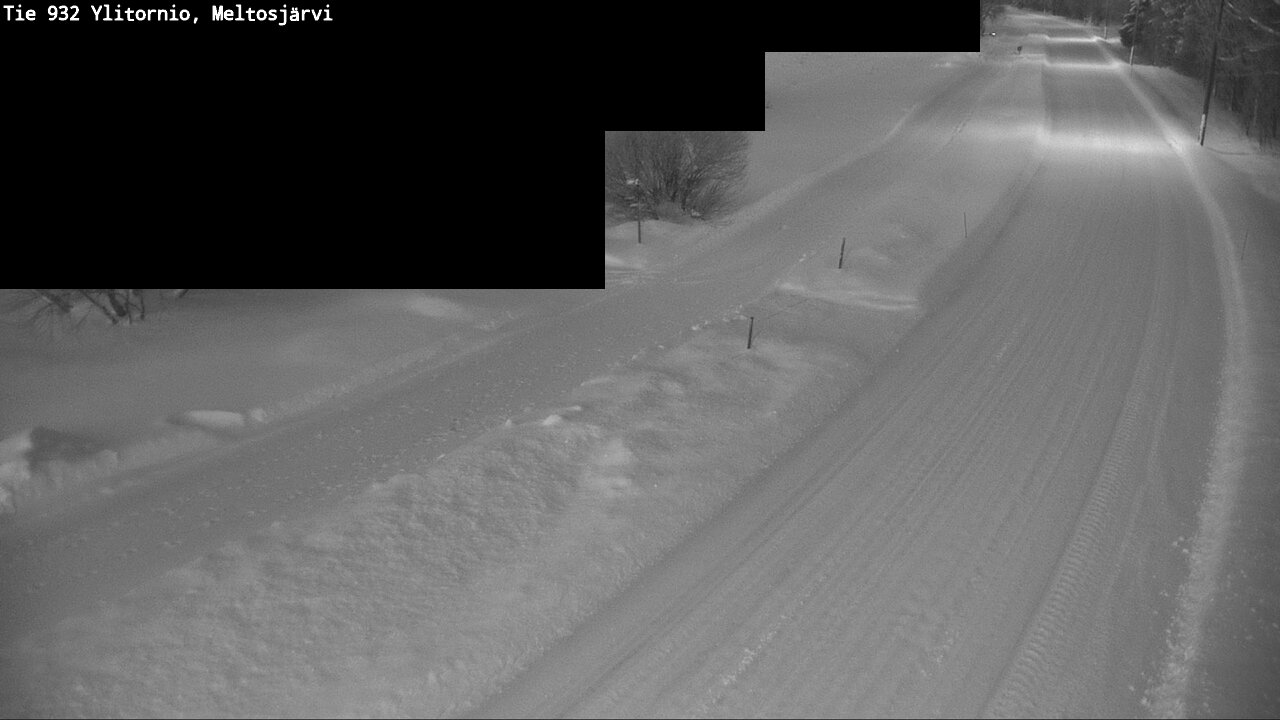 Weather Camera Image Road 932 Ylitornio, Meltosjärv, Ylitornio, Lappi