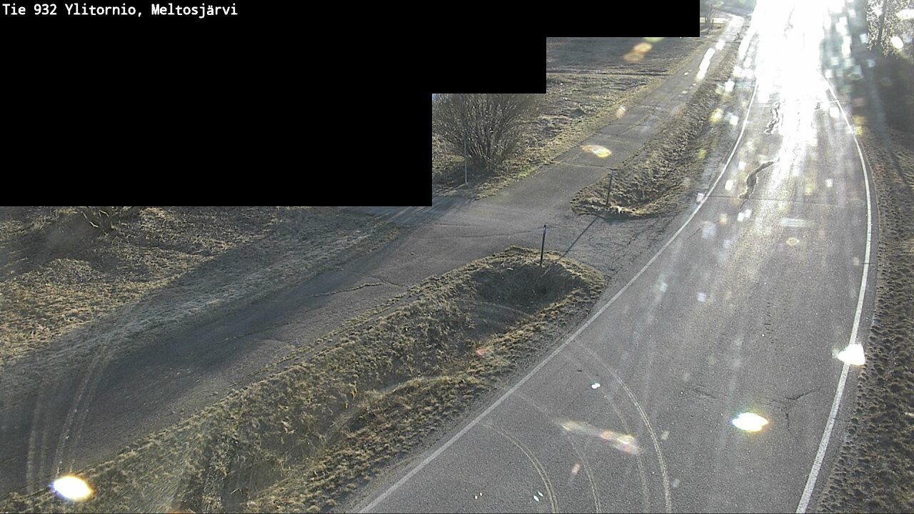 Weather Camera Image Väg 932 Övertorneå, Meltosjä, Ylitornio, Lappi