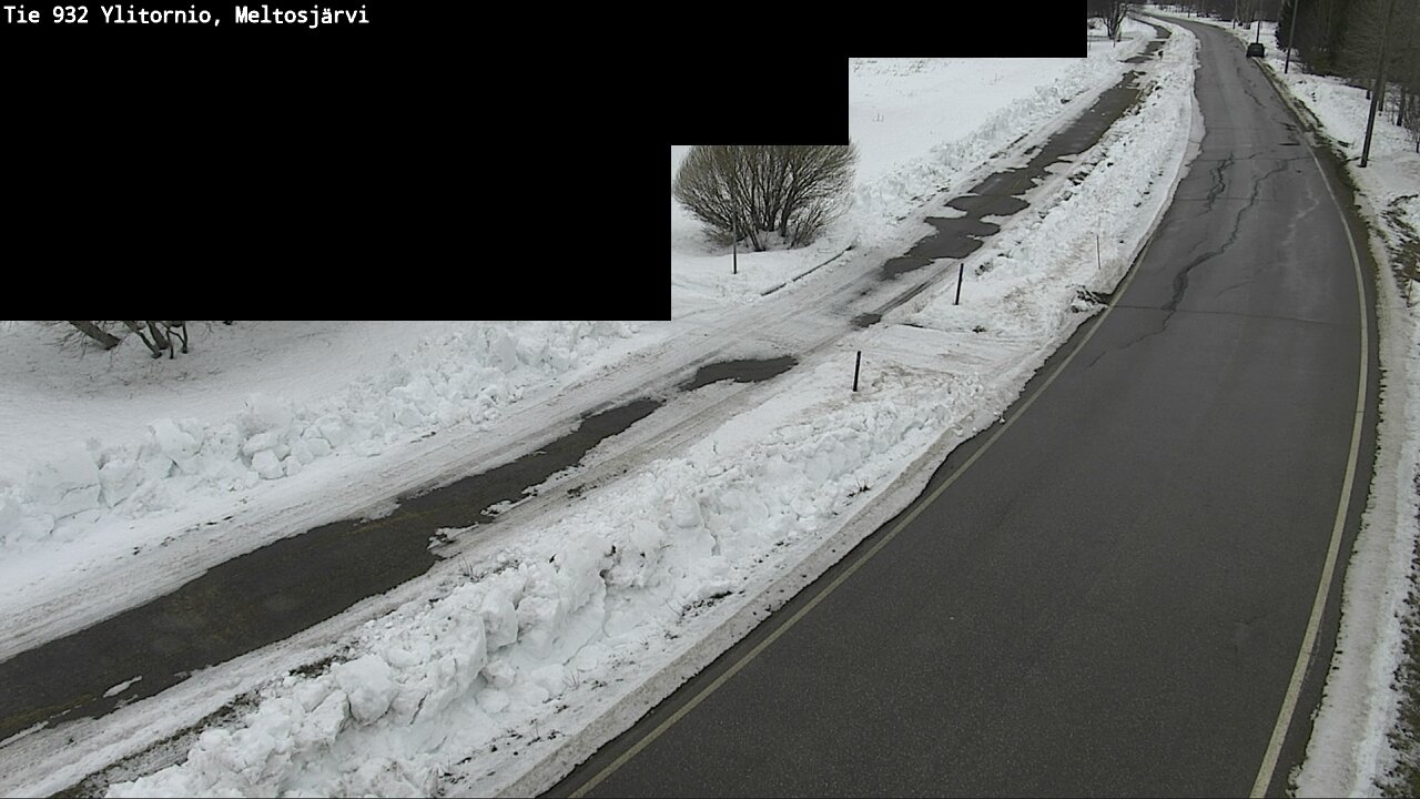 Weather Camera Image Road 932 Ylitornio, Meltosjärv, Ylitornio, Lappi