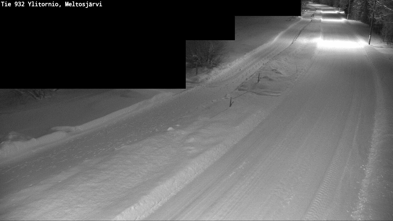 Weather Camera Image Road 932 Ylitornio, Meltosjärv, Ylitornio, Lappi
