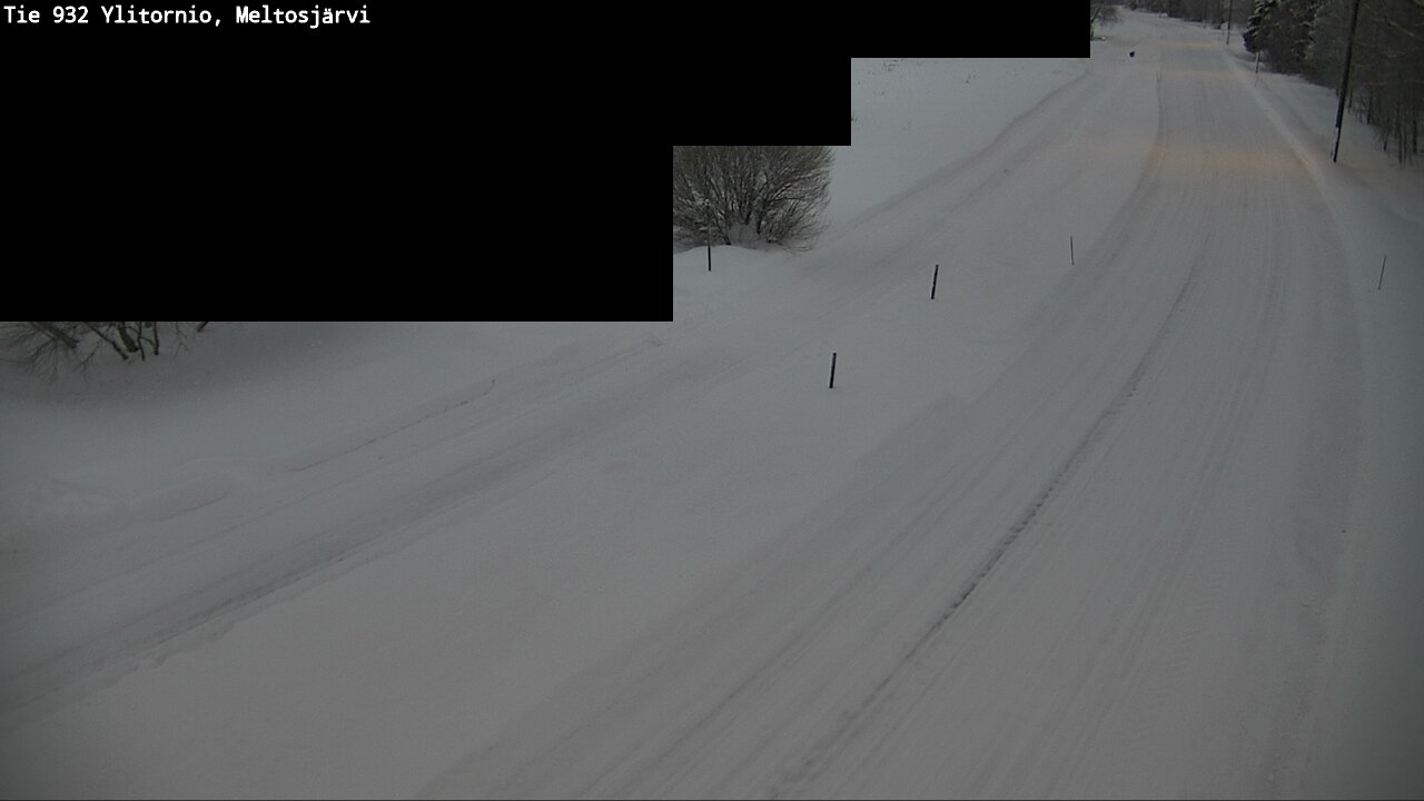 Weather Camera Image Road 932 Ylitornio, Meltosjärv, Ylitornio, Lappi
