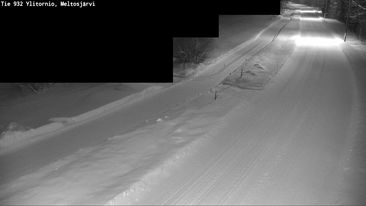 Weather Camera Image Road 932 Ylitornio, Meltosjärv, Ylitornio, Lappi