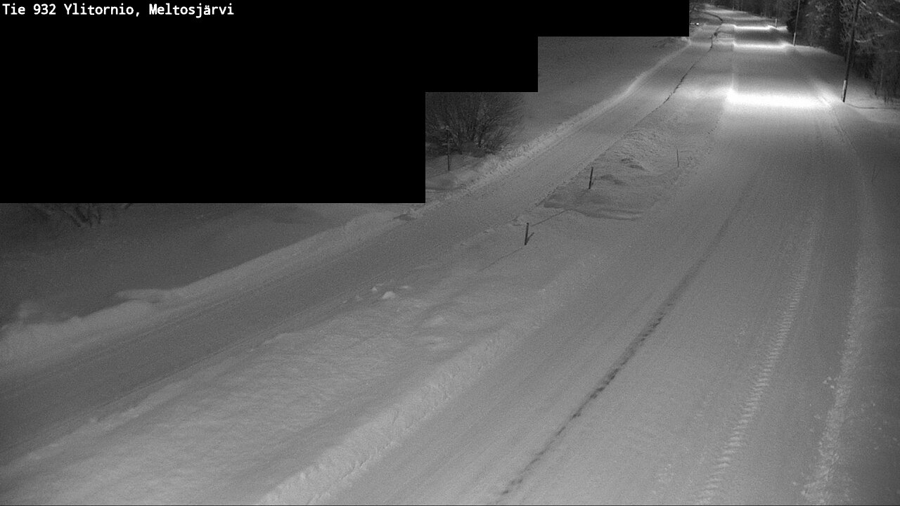 Weather Camera Image Road 932 Ylitornio, Meltosjärv, Ylitornio, Lappi
