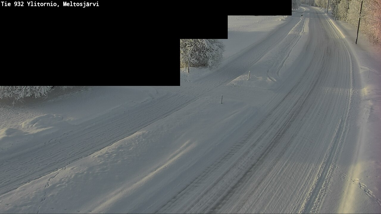 Weather Camera Image Road 932 Ylitornio, Meltosjärv, Ylitornio, Lappi