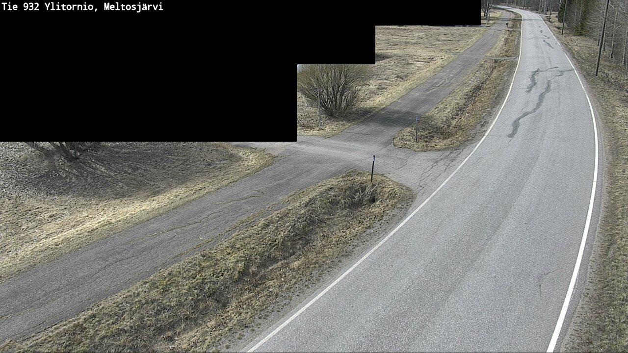 Weather Camera Image Väg 932 Övertorneå, Meltosjä, Ylitornio, Lappi