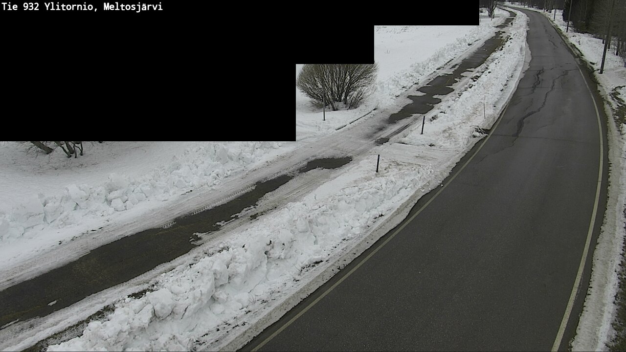 Weather Camera Image Väg 932 Övertorneå, Meltosjä, Ylitornio, Lappi