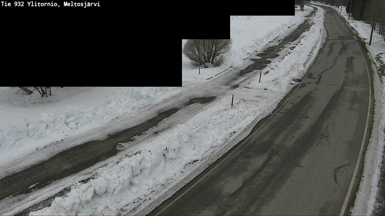 Weather Camera Image Road 932 Ylitornio, Meltosjärv, Ylitornio, Lappi
