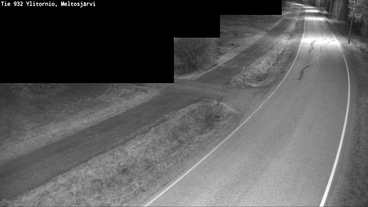Weather Camera Image Väg 932 Övertorneå, Meltosjä, Ylitornio, Lappi