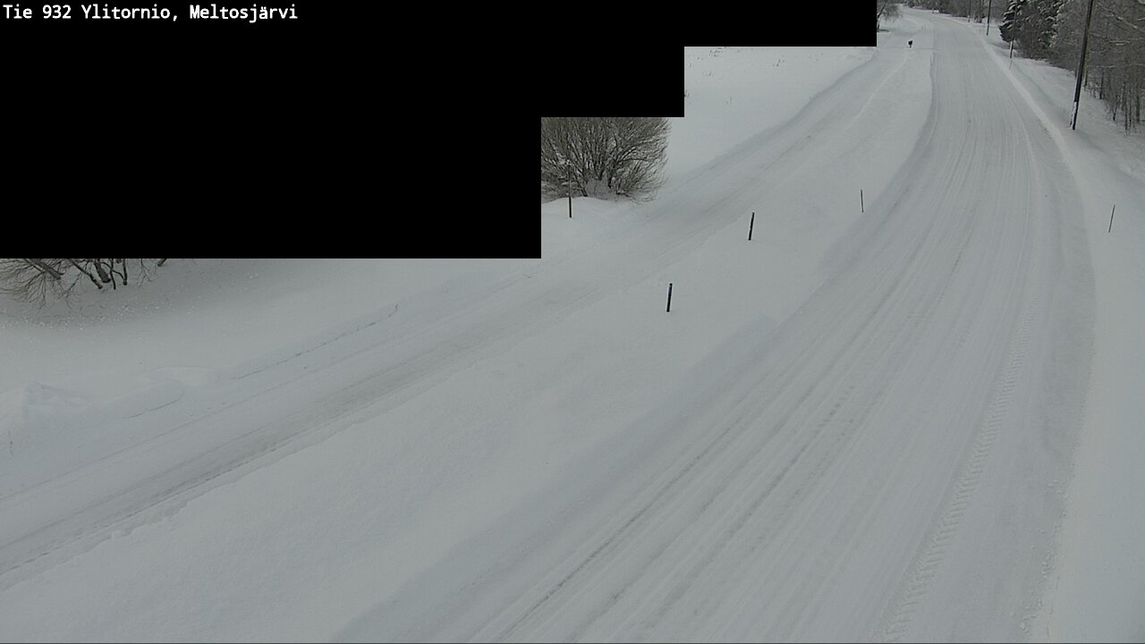 Weather Camera Image Road 932 Ylitornio, Meltosjärv, Ylitornio, Lappi