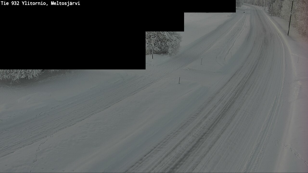 Weather Camera Image Road 932 Ylitornio, Meltosjärv, Ylitornio, Lappi