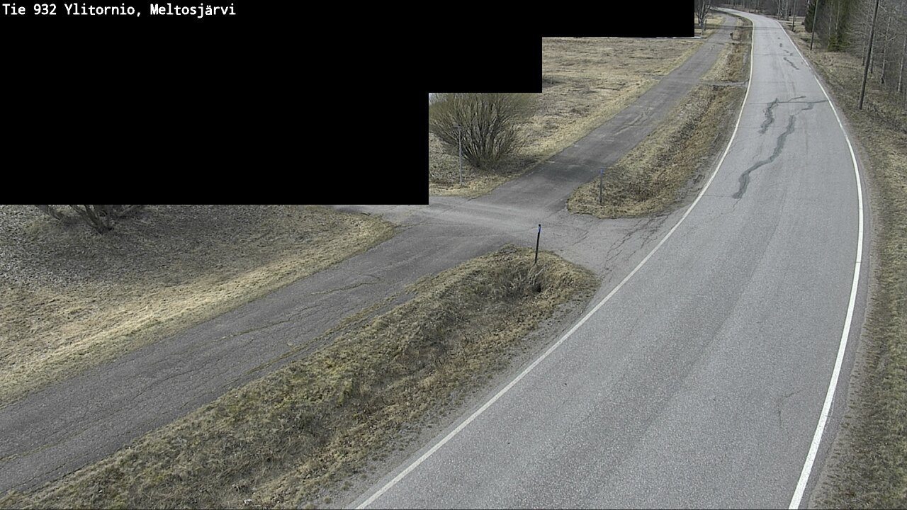 Weather Camera Image Väg 932 Övertorneå, Meltosjä, Ylitornio, Lappi