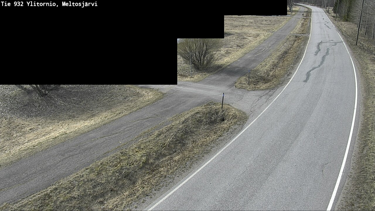 Weather Camera Image Väg 932 Övertorneå, Meltosjä, Ylitornio, Lappi