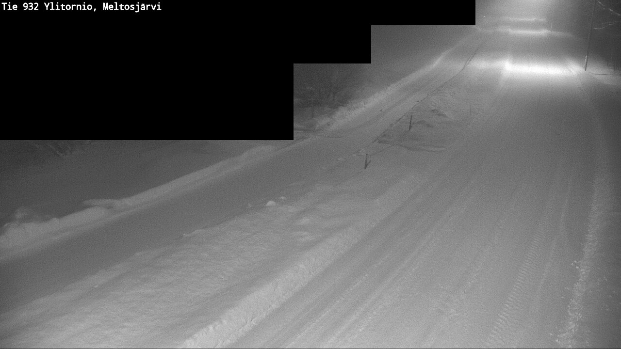 Weather Camera Image Road 932 Ylitornio, Meltosjärv, Ylitornio, Lappi