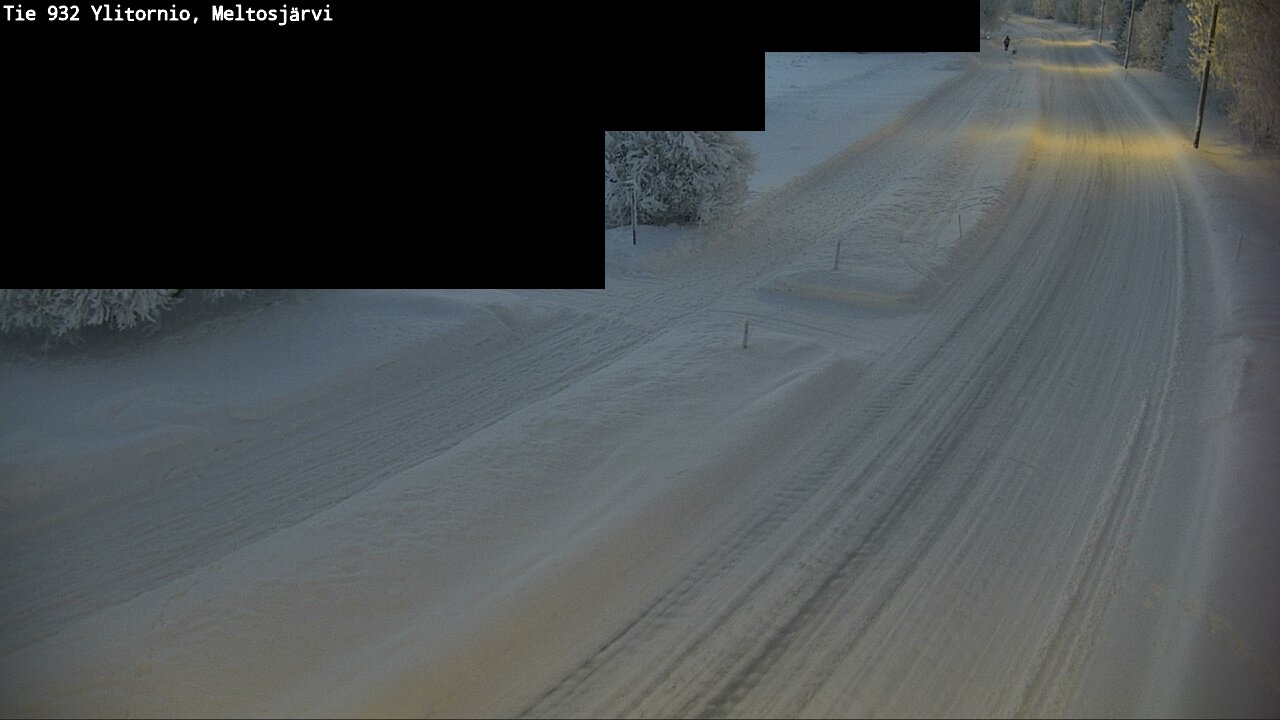 Weather Camera Image Road 932 Ylitornio, Meltosjärv, Ylitornio, Lappi