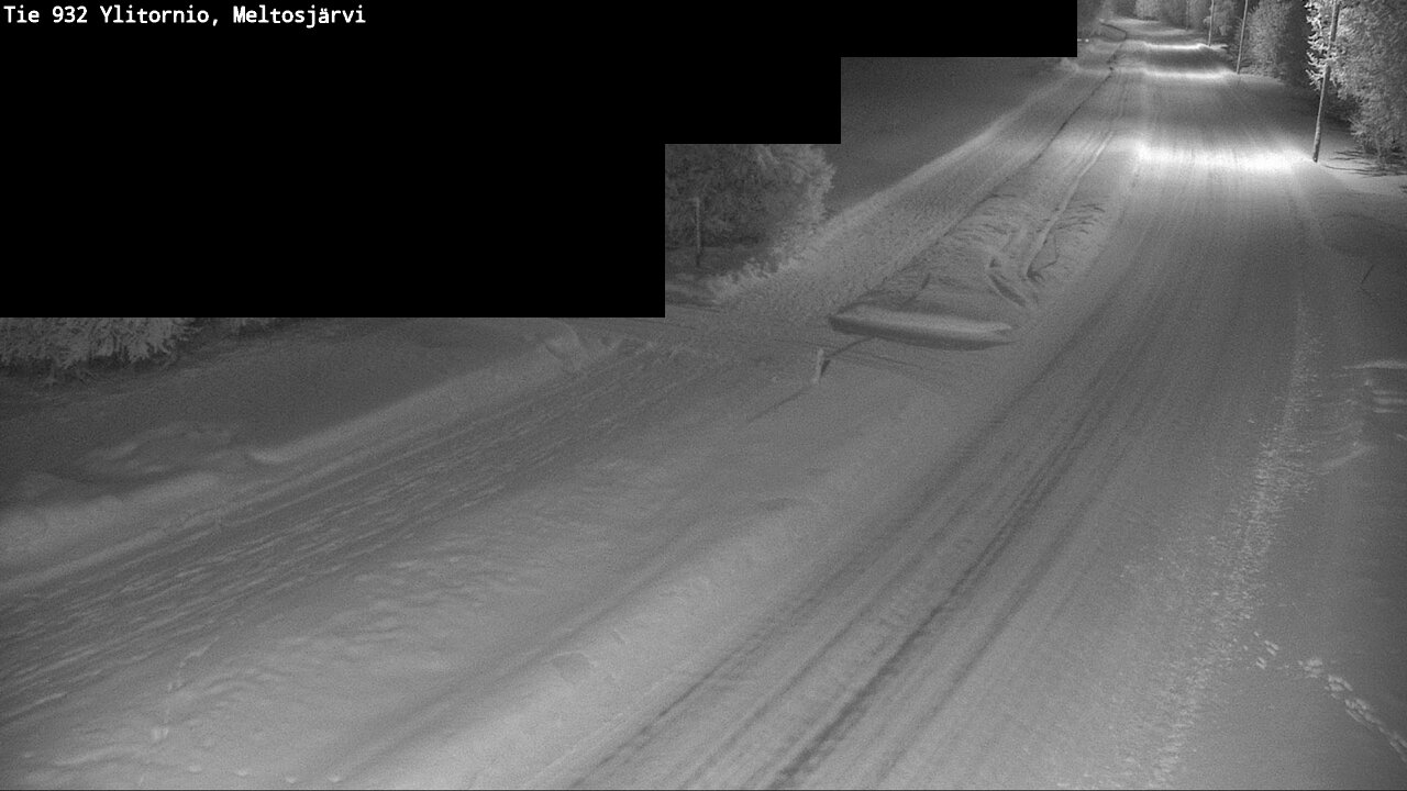 Weather Camera Image Road 932 Ylitornio, Meltosjärv, Ylitornio, Lappi