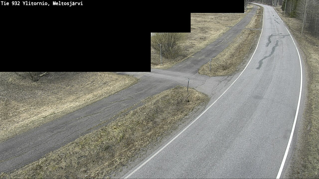 Weather Camera Image Väg 932 Övertorneå, Meltosjä, Ylitornio, Lappi