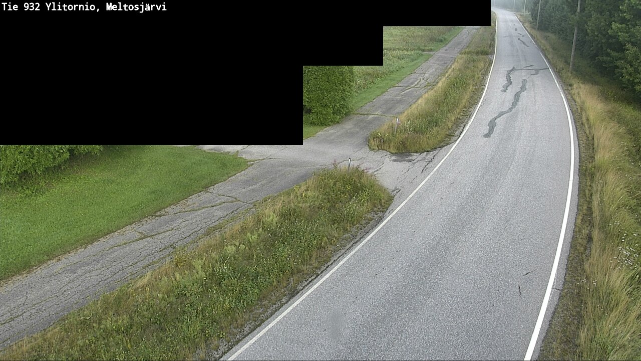 Weather Camera Image Väg 932 Övertorneå, Meltosjä, Ylitornio, Lappi