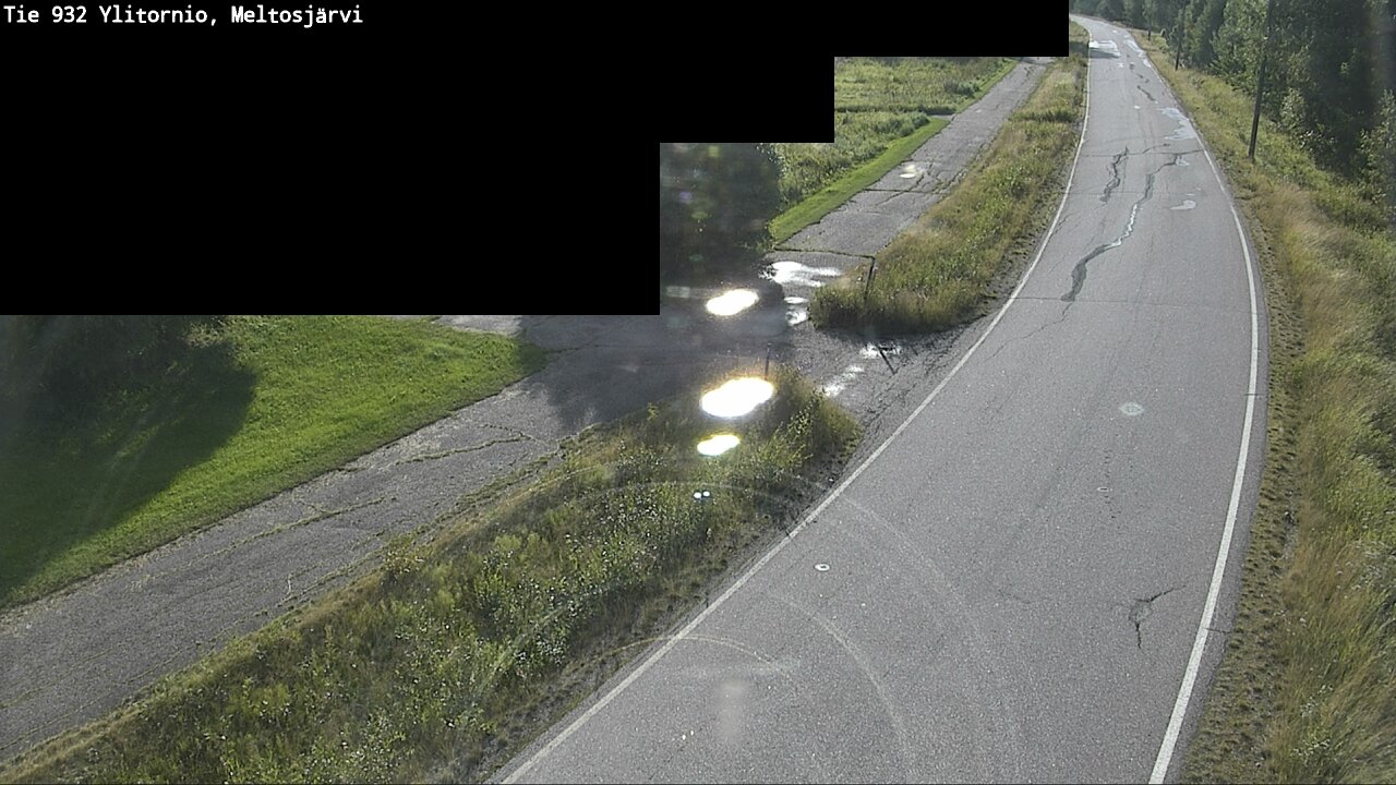 Weather Camera Image Road 932 Ylitornio, Meltosjärv, Ylitornio, Lappi