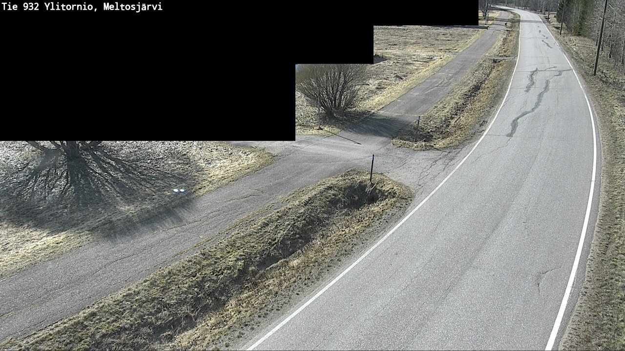 Weather Camera Image Väg 932 Övertorneå, Meltosjä, Ylitornio, Lappi